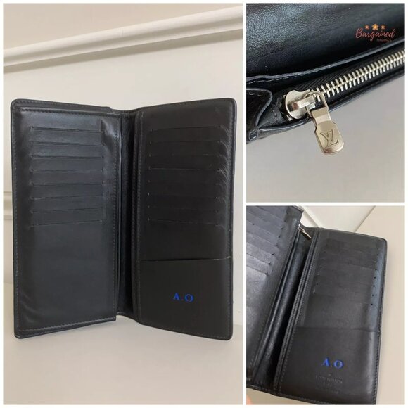 Authentic Louis Vuitton Damier Graphite Coated Canvas Leather Brazza Wallet 2018 - Picture 13 of 15